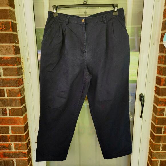 Lauren Ralph Lauren Pants - Lauren Ralph Lauren Women's Size 18W 100% Cotton Navy Blue Casual Chino Pants